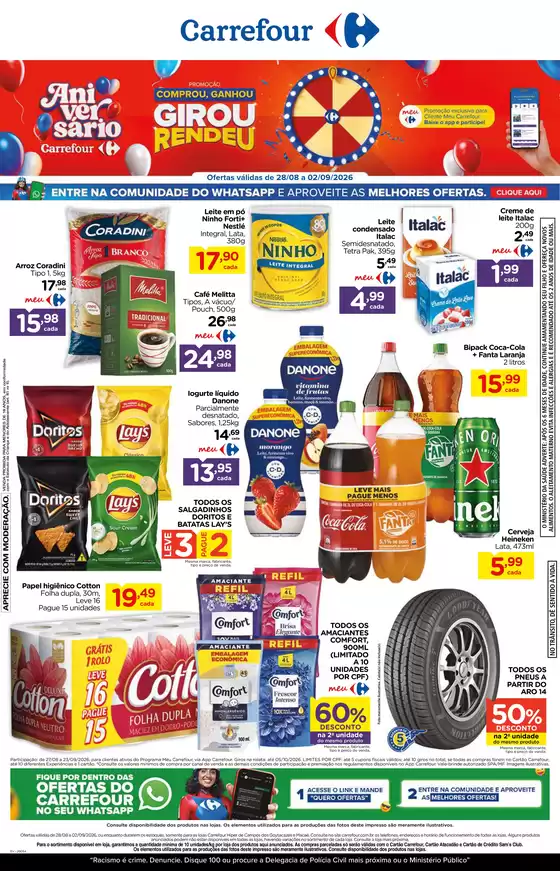 Catálogo Carrefour | ANIVERSÁRIO CARREFOUR [MACG] | 2026-08-28T00:00:00.000Z - 2026-09-02T00:00:00.000Z