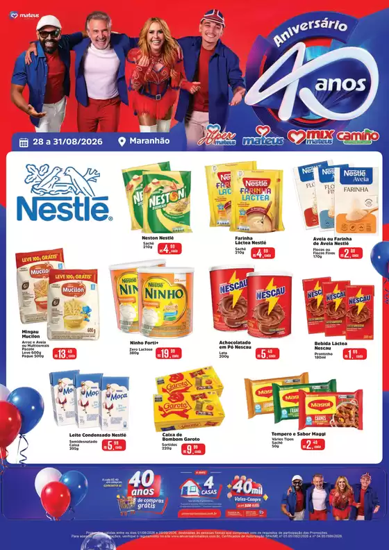 Catálogo Supermercados Mateus | Grandes Dias Nestle | 2026-08-28T00:00:00.000Z - 2026-08-31T00:00:00.000Z