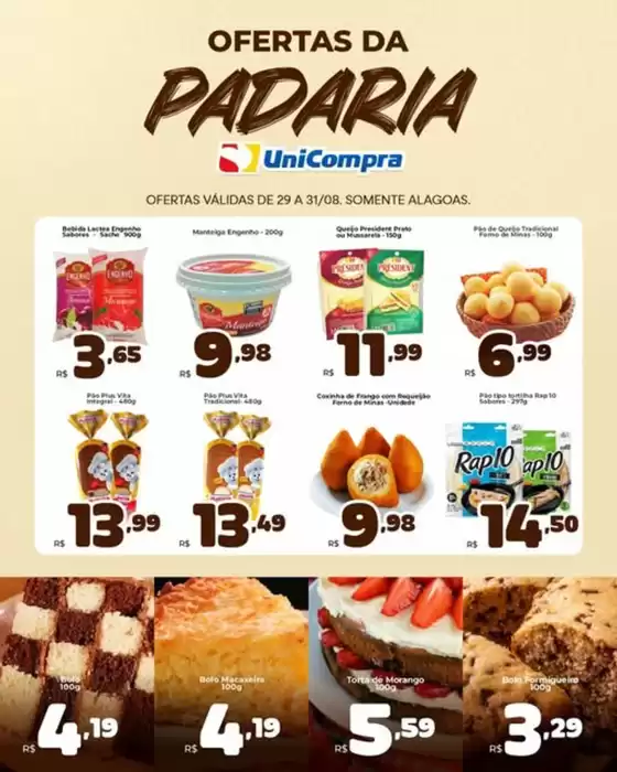 Catálogo Unicompra | Ofertas da Padaria UniCompra! | 2026-08-31T00:00:00.000Z - 2026-08-31T00:00:00.000Z