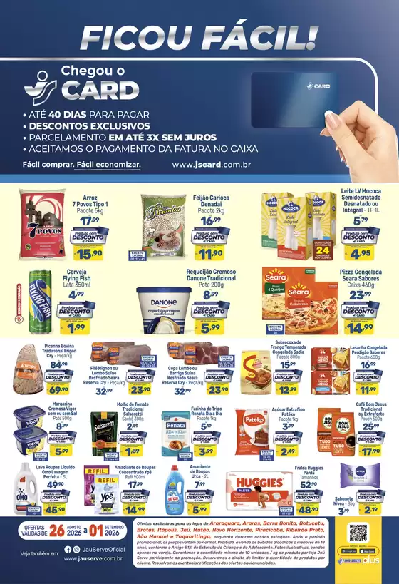 Catálogo Supermercados Jaù Serve | Cartão JS Exclusivo | 2026-08-31T00:00:00.000Z - 2026-09-01T00:00:00.000Z