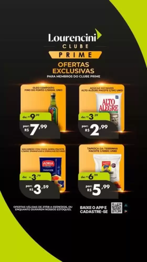 Catálogo Lourencini Supermercados | Ofertas exclusivas | 2026-08-31T00:00:00.000Z - 2026-09-03T00:00:00.000Z