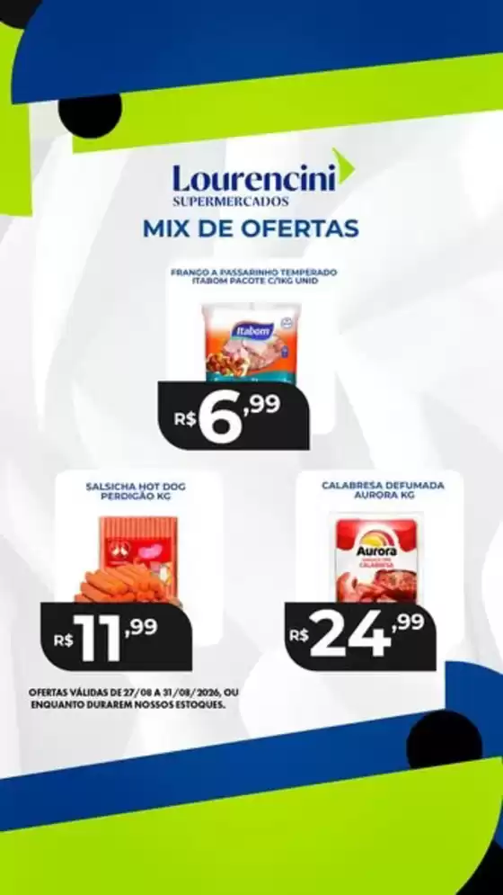 Catálogo Lourencini Supermercados | Mix De Ofertas | 2026-08-31T00:00:00.000Z - 2026-08-31T00:00:00.000Z