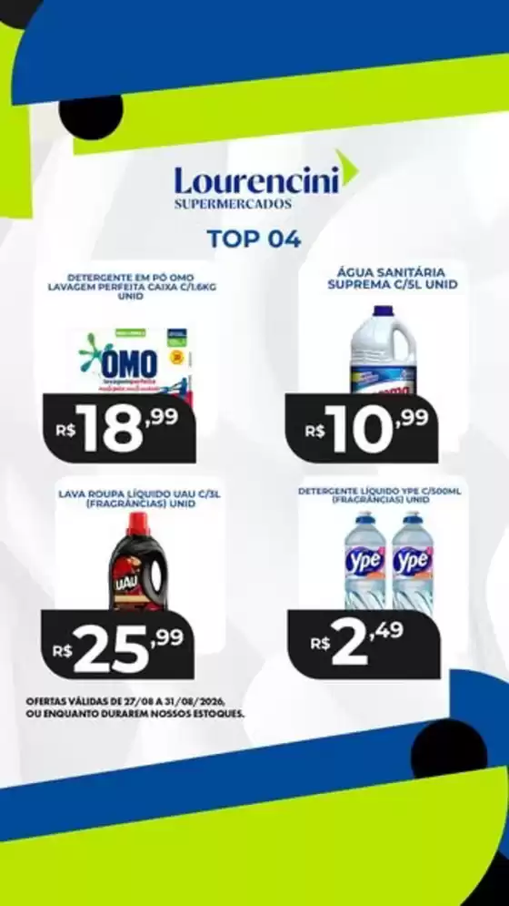 Catálogo Lourencini Supermercados | Ofertas | 2026-08-31T00:00:00.000Z - 2026-08-31T00:00:00.000Z