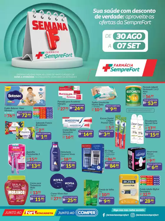 Catálogo Farmácia SempreFort | SempreFort - Mato Grosso | 2026-08-30T00:00:00.000Z - 2026-09-07T00:00:00.000Z