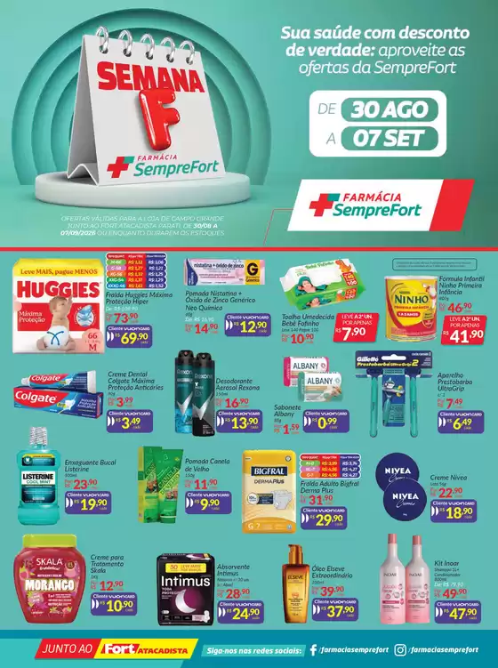 Catálogo Farmácia SempreFort | Fort Atacadista - Parati - MS | 2026-08-30T00:00:00.000Z - 2026-09-07T00:00:00.000Z