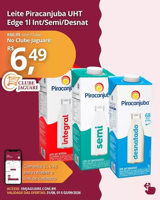 Catálogo Supermercado Jaguaré | Ofertas para caçadores de pechinchas | 2026-08-31T00:00:00.000Z - 2026-09-02T00:00:00.000Z