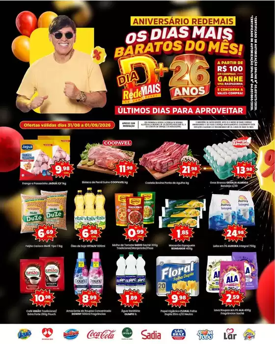 Catálogo Rede Mais Supermercados | Encarte Rede Mais Supermercados | 2026-08-31T00:00:00.000Z - 2026-09-01T00:00:00.000Z