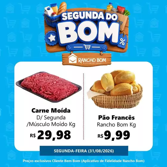 Catálogo Rancho Bom Supermercados | Encarte Rancho Bom Supermercados | 2026-08-31T00:00:00.000Z - 2026-08-31T00:00:00.000Z