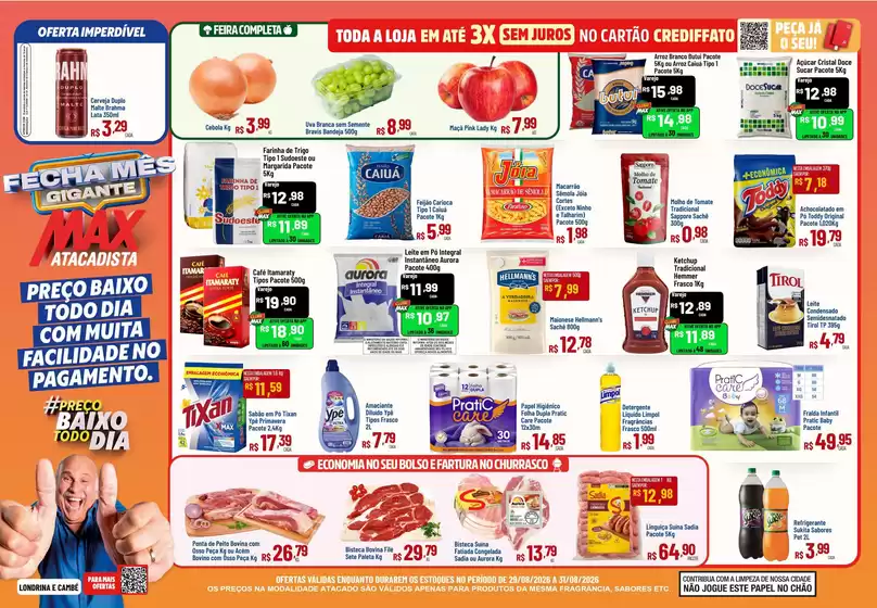 Catálogo Max Atacadista em São Sebastião | Melhores ofertas para compradores econômicos | 2026-08-29T00:00:00.000Z - 2026-08-31T00:00:00.000Z