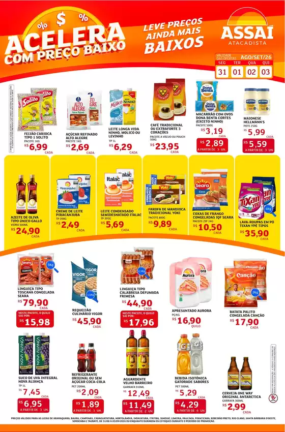 Catálogo Assaí Atacadista | Encarte Assaí Atacadista 49963-974 | 2026-08-31T00:00:00.000Z - 2026-09-03T00:00:00.000Z