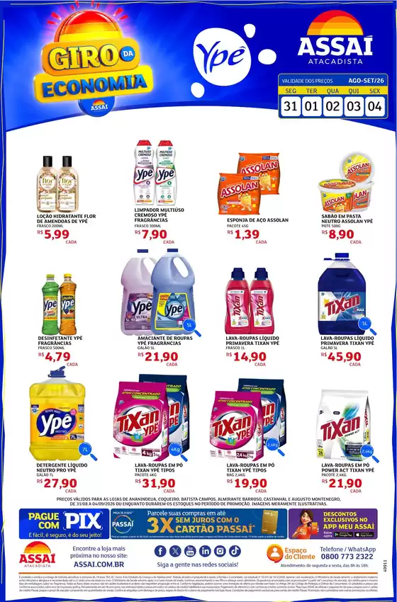 Catálogo Assaí Atacadista | Encarte Assaí Atacadista 49911-63 | 2026-08-31T00:00:00.000Z - 2026-09-04T00:00:00.000Z