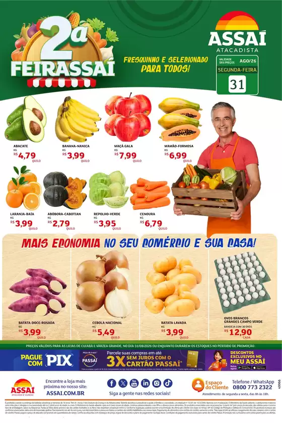 Catálogo Assaí Atacadista | Encarte Assaí Atacadista 49966-976 | 2026-08-31T00:00:00.000Z - 2026-08-31T00:00:00.000Z