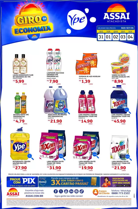 Catálogo Assaí Atacadista | Encarte Assaí Atacadista 49911-65 | 2026-08-31T00:00:00.000Z - 2026-09-04T00:00:00.000Z