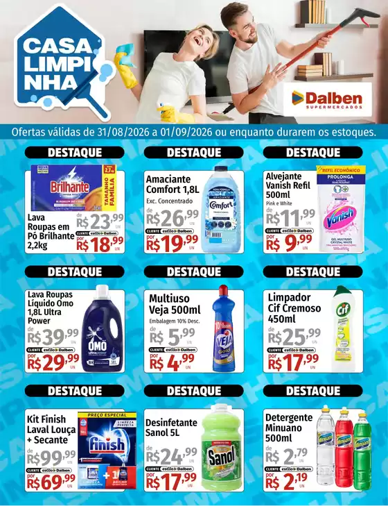Catálogo Supermercado Dalben | Casa Limpinha | 2026-08-31T00:00:00.000Z - 2026-09-01T00:00:00.000Z