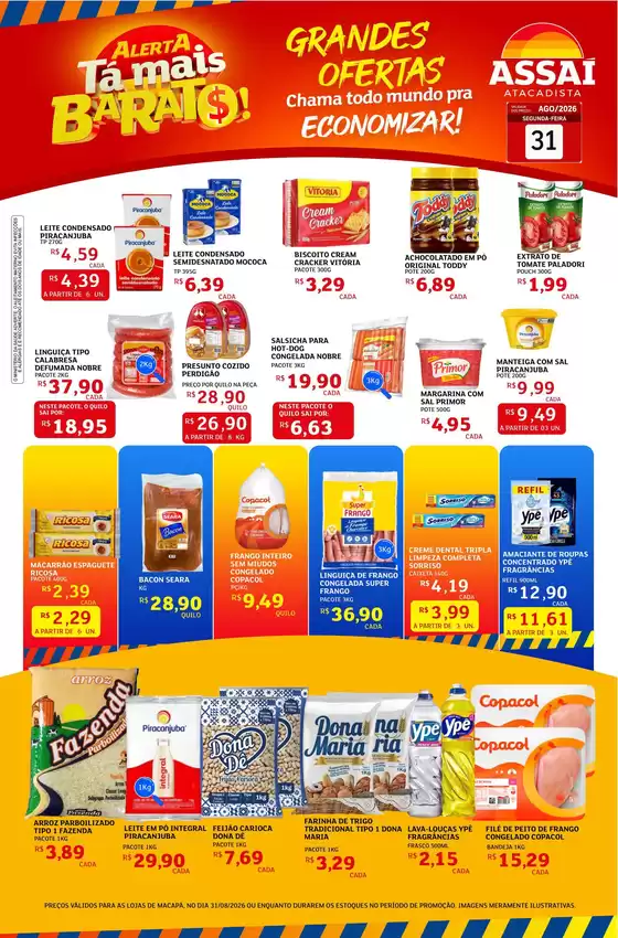 Catálogo Assaí Atacadista | Encarte Assaí Atacadista 49923-442 | 2026-08-31T00:00:00.000Z - 2026-08-31T00:00:00.000Z