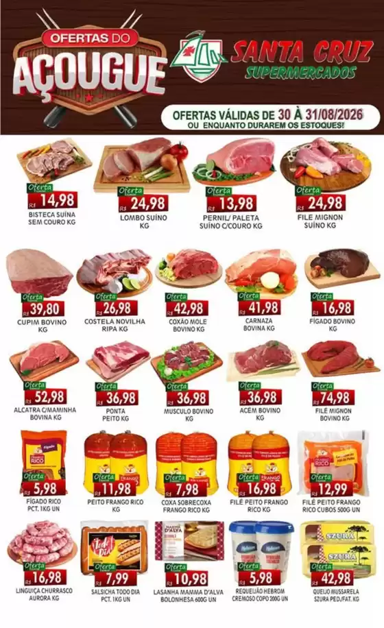 Catálogo Santa Cruz Supermercados | Ofertas do Acougue  | 2026-08-31T00:00:00.000Z - 2026-08-31T00:00:00.000Z