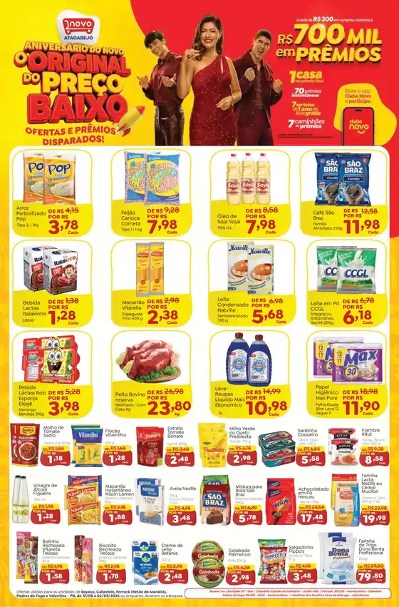 Catálogo Novo Atacarejo | Aniversario Do Novo O Original Do Preço Baixo | 2026-08-31T00:00:00.000Z - 2026-09-02T00:00:00.000Z