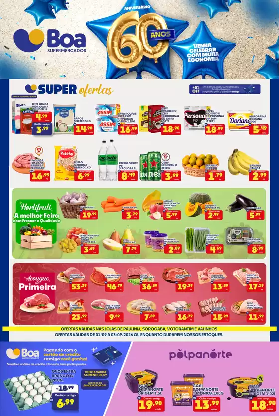 Catálogo Boa Supermercados | Ofertas | 2026-09-01T00:00:00.000Z - 2026-09-03T00:00:00.000Z