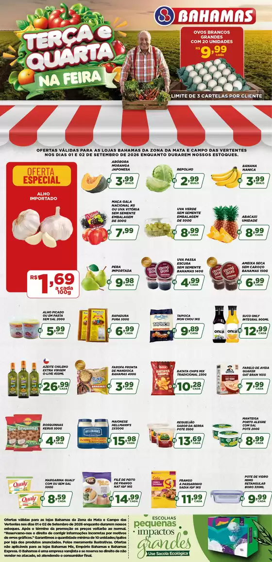 Catálogo Bahamas Supermercados | Terça e quarta-feira na feira | 2026-09-01T00:00:00.000Z - 2026-09-02T00:00:00.000Z