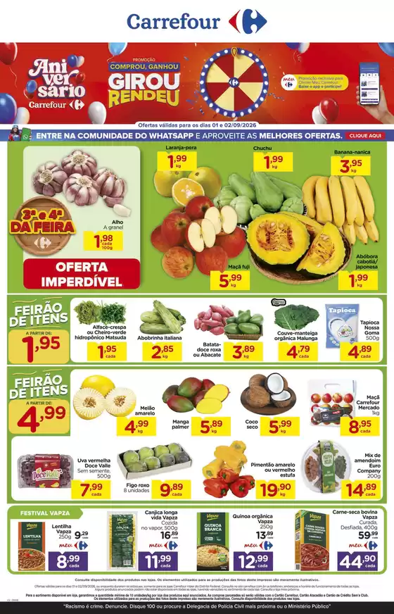 Catálogo Carrefour | FEIRA | 2026-09-01T00:00:00.000Z - 2026-09-02T00:00:00.000Z