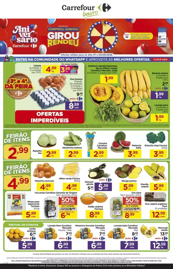 Catálogo Carrefour Bairro | Nossas melhores ofertas para você | 2026-09-01T00:00:00.000Z - 2026-09-02T00:00:00.000Z