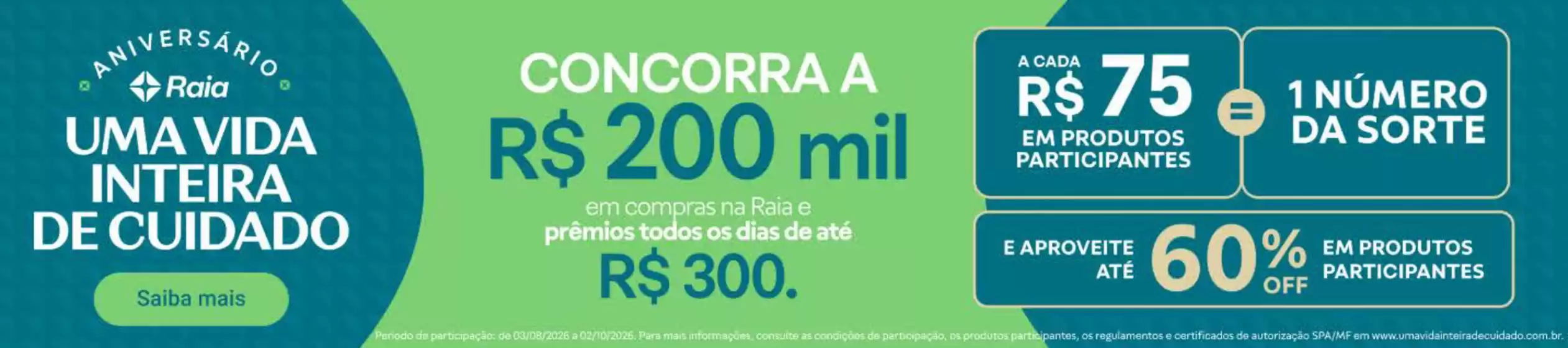 Catálogo Droga Raia | Ofertas imperdiveis ! | 2026-09-01T00:00:00.000Z - 2026-09-06T00:00:00.000Z