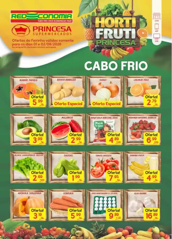 Catálogo Princesa Supermercados | Feirinha CF - 01 e 02/09 | 2026-09-01T00:00:00.000Z - 2026-09-03T00:00:00.000Z
