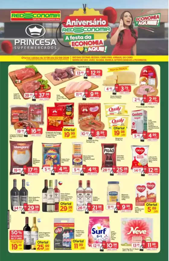 Catálogo Princesa Supermercados | Aniversario Redeconomia G2- 31/08 a 02/09 | 2026-08-31T00:00:00.000Z - 2026-09-03T00:00:00.000Z