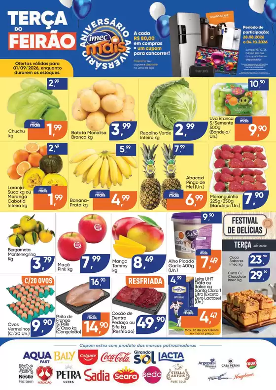 Catálogo Imec Supermercados | BAIXA 17122 IMEC Terca do Feirao 010926 | 2026-08-31T00:00:00.000Z - 2026-09-03T00:00:00.000Z