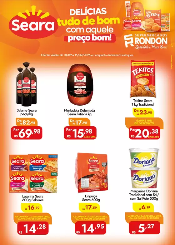 Catálogo Supermercados Rondon | Melhores ofertas para compradores econômicos | 2026-09-01T00:00:00.000Z - 2026-09-15T00:00:00.000Z