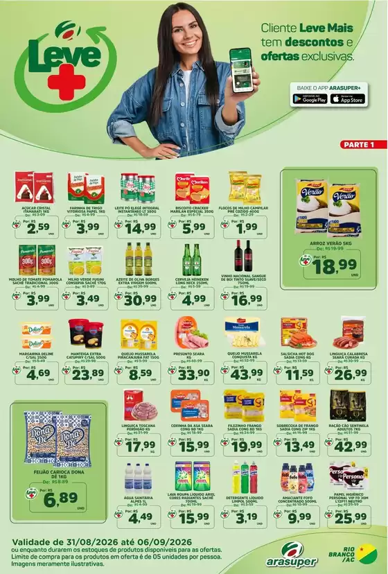 Catálogo Araújo Supermercados | OFERTAS LEVE MAIS | 2026-08-31T00:00:00.000Z - 2026-09-06T00:00:00.000Z