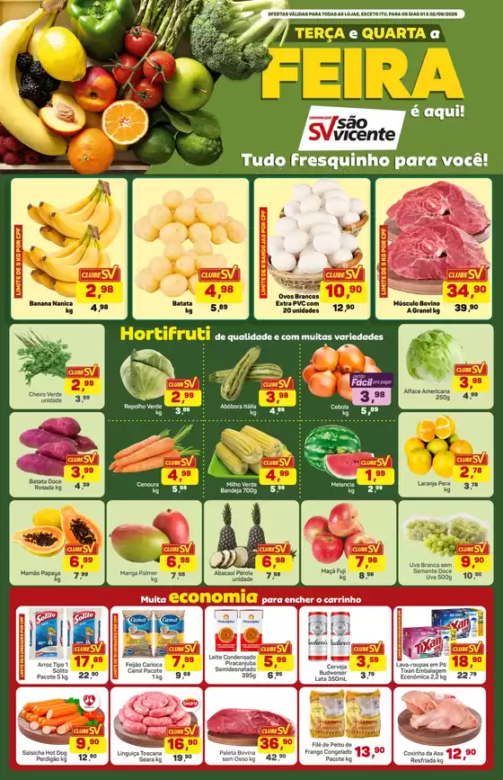 Catálogo Supermercados São Vicente | Melhores ofertas para todos os clientes | 2026-09-01T00:00:00.000Z - 2026-09-02T00:00:00.000Z