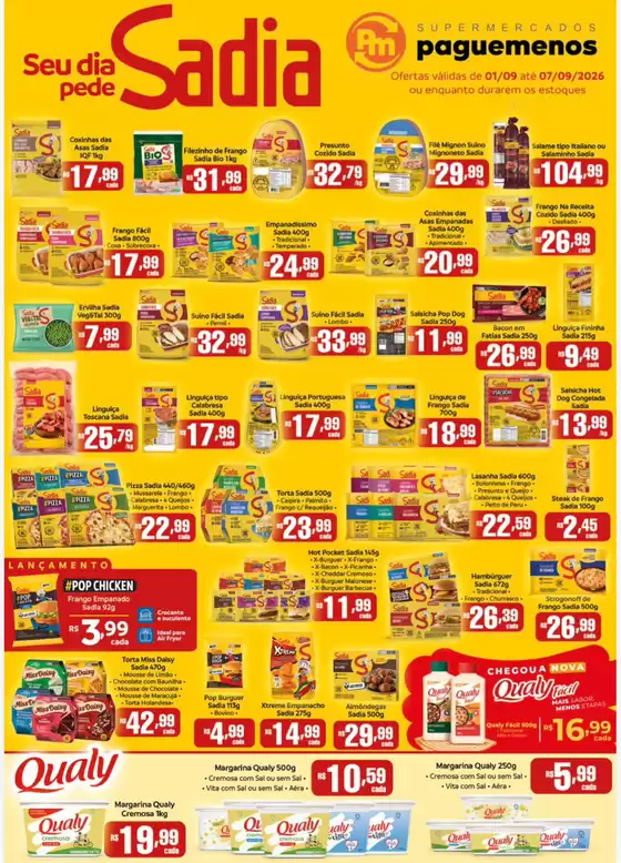 Catálogo Supermercados Pague Menos | Tabloide sadia oGGiAf9 | 2026-09-01T00:00:00.000Z - 2026-09-07T00:00:00.000Z