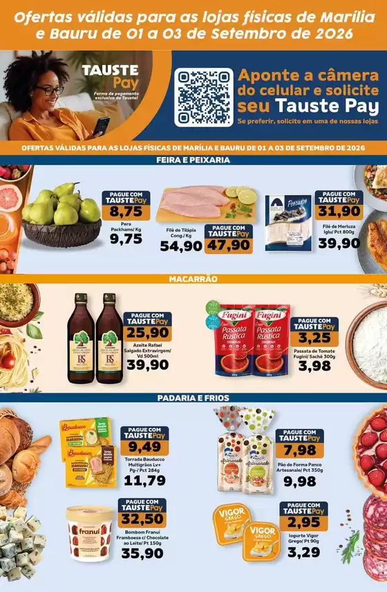 Catálogo Supermercados Tauste | Ofertas Tauste Pay Marília e Bauru | 2026-09-01T00:00:00.000Z - 2026-09-03T00:00:00.000Z