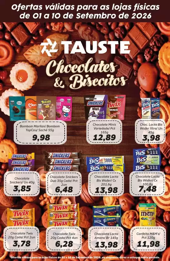 Catálogo Supermercados Tauste | Ofertas Tauste Especial Chocolates e Biscoitos | 2026-09-01T00:00:00.000Z - 2026-09-10T00:00:00.000Z