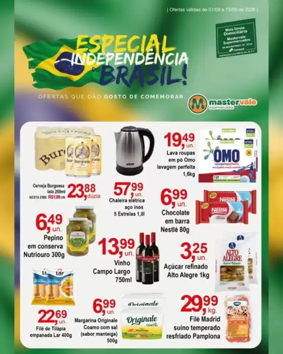 Catálogo Mastervale Supermercados | Ofertas | 2026-09-01T00:00:00.000Z - 2026-09-13T00:00:00.000Z