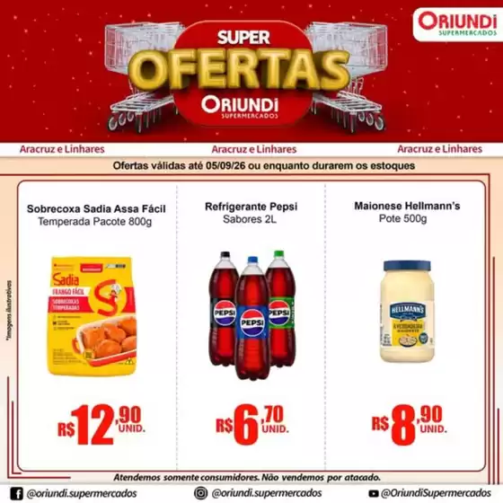Catálogo Oriundi | Super Ofertas | 2026-09-01T00:00:00.000Z - 2026-09-05T00:00:00.000Z