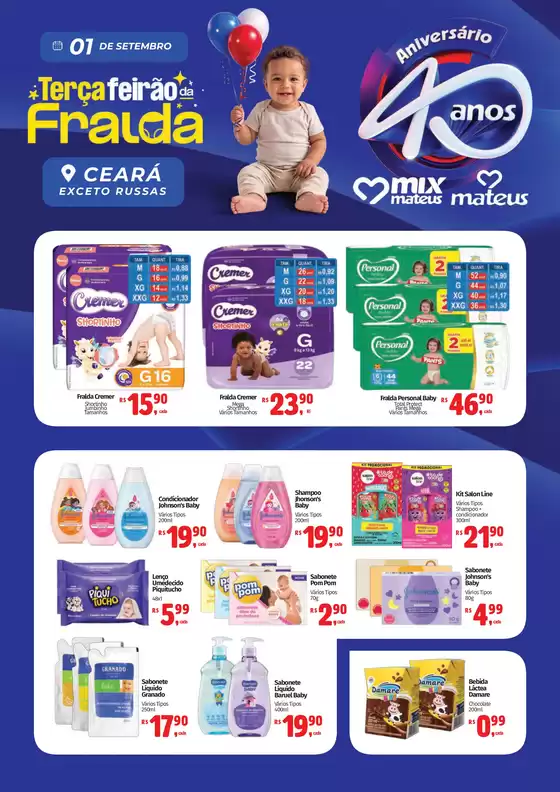 Catálogo Supermercados Mateus | Terça da Fralda de Aniversario | 2026-08-31T00:00:00.000Z - 2026-09-06T00:00:00.000Z