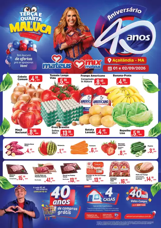 Catálogo Supermercados Mateus | Terça e quarta do Horti de Aniversario | 2026-08-31T00:00:00.000Z - 2026-09-02T00:00:00.000Z