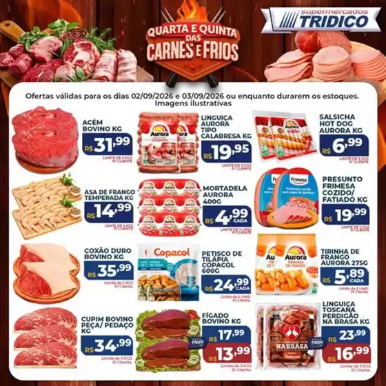 Catálogo Supermercados Tridico | Quarta e Quinta de Carnes e Frios no Tridico! | 2026-09-02T00:00:00.000Z - 2026-09-03T00:00:00.000Z