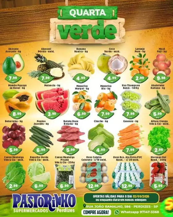 Catálogo Supermercado Pastorinho | Melhores ofertas para todos os caçadores de pechinchas | 2026-09-02T00:00:00.000Z - 2026-09-02T00:00:00.000Z