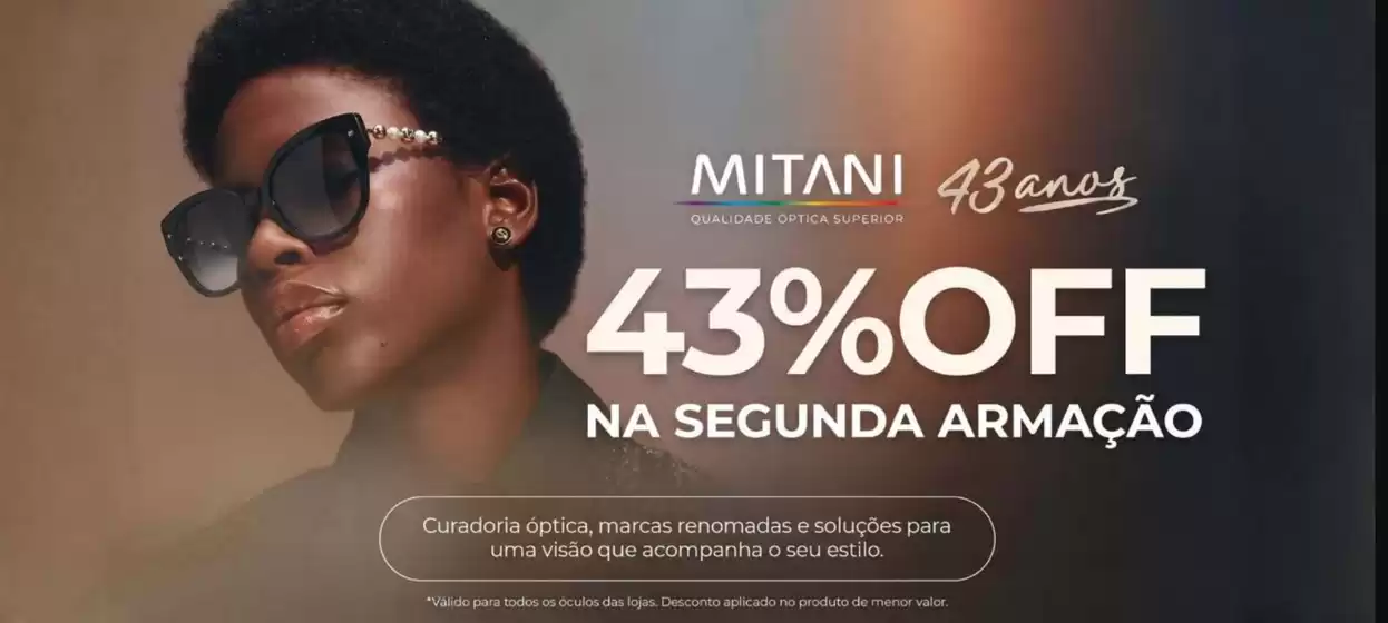 Catálogo Mitani | Mitani 43% off , na segunda armacao ! | 2026-09-02T00:00:00.000Z - 2026-09-24T00:00:00.000Z