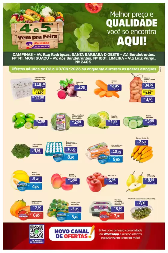 Catálogo Paulistão Atacadista | Descontos e promoções | 2026-09-02T00:00:00.000Z - 2026-09-03T00:00:00.000Z