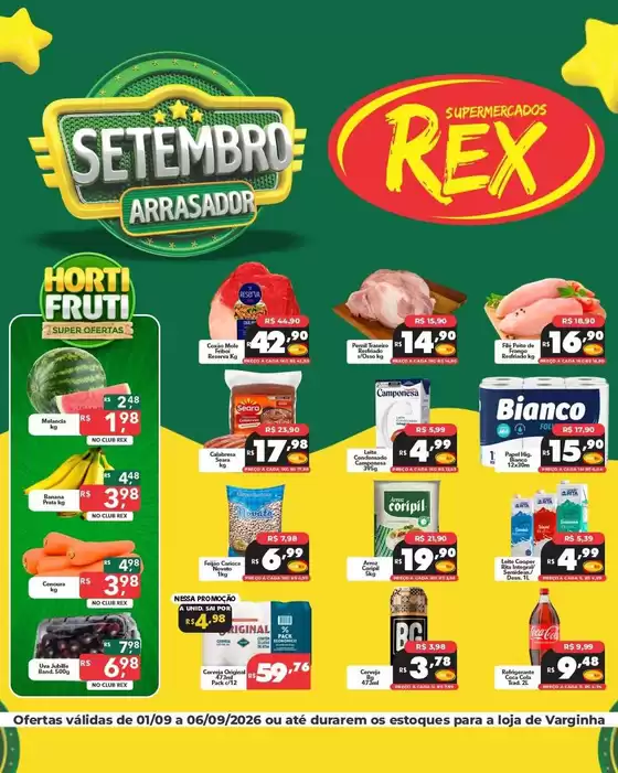 Catálogo Supermercados Rex | Melhores ofertas para todos os clientes | 2026-09-01T00:00:00.000Z - 2026-09-06T00:00:00.000Z