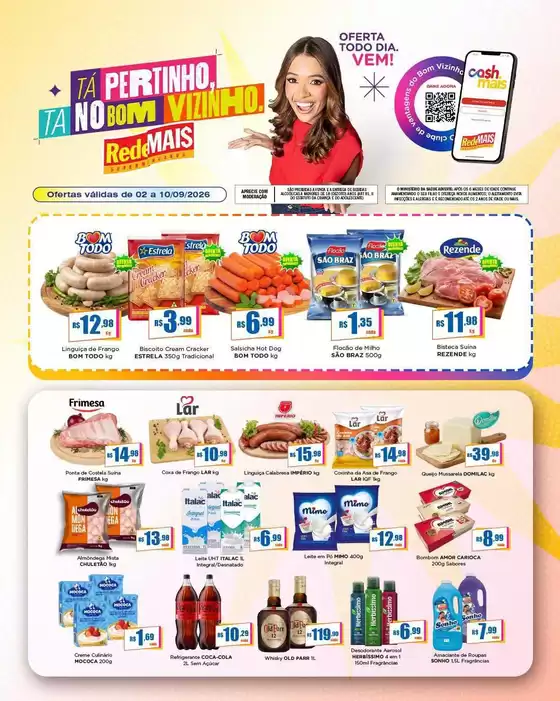Catálogo Rede Mais Supermercados | Melhores ofertas para todos os caçadores de pechinchas | 2026-09-02T00:00:00.000Z - 2026-09-10T00:00:00.000Z