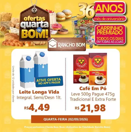 Catálogo Rancho Bom Supermercados | Encarte Rancho Bom Supermercados | 2026-09-02T00:00:00.000Z - 2026-09-02T00:00:00.000Z