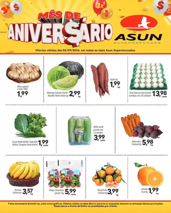 Catálogo Asun | Quarta Dia de Feira | 2026-09-02T00:00:00.000Z - 2026-09-02T00:00:00.000Z