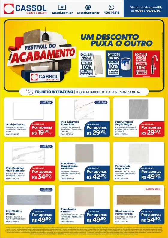 Catálogo Cassol | Economize agora com nossas ofertas | 2026-09-01T00:00:00.000Z - 2026-09-06T00:00:00.000Z