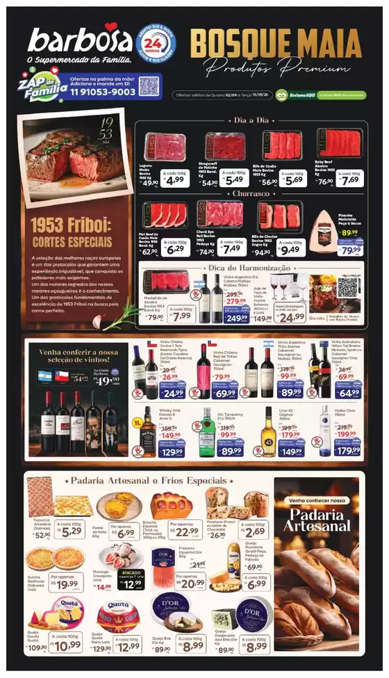 Catálogo Barbosa Supermercados | Jornal de Ofertas Bosque Maia | 2026-09-02T00:00:00.000Z - 2026-09-15T00:00:00.000Z