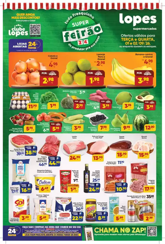 Catálogo Lopes Supermercados | SUPER FEIRÃO - TERÇA E QUARTA | 2026-09-01T00:00:00.000Z - 2026-09-02T00:00:00.000Z